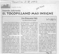 Una búsqueda feliz  [artículo] Alberto Barrios Carvajal.