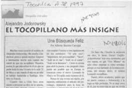 Una búsqueda feliz  [artículo] Alberto Barrios Carvajal.