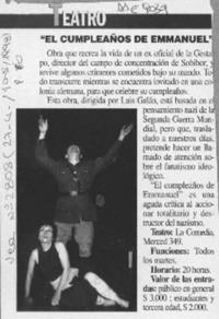 "El Cumpleaños de Emmanuel"  [artículo].