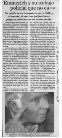 Emmerich y su trabajo policial que no es  [artículo].