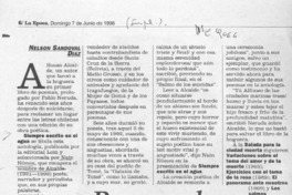 Regreso de Alfonso Alcalde  [artículo] Nelson Sandoval Díaz.