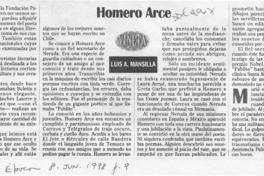Homero Arce  [artículo] Luis A. Mansilla.
