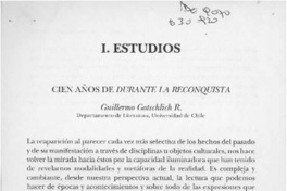 Cien años de "Durante la reconquista"