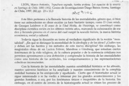 Sepultura sagrada, tumba profana  [artículo] Ricardo Krebs Wilkens.