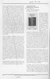 La Revolución empresarial chilena  [artículo].