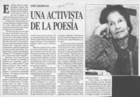 Una activista de la poesía  [artículo] F. Q.