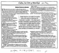 Cuba, la CIA y Marilyn  [artículo] Enrique Guzmán de Acevedo.