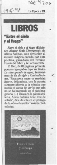 "Entre el cielo y el fuego"  [artículo].