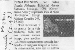 Pensamientos  [artículo].