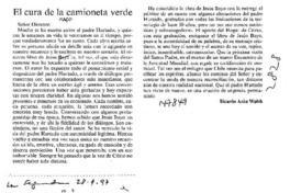 El cura de la camioneta verde  [artículo] Ricard Azúa Walsh.