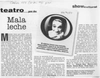 Mala leche  [artículo] As.