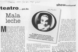 Mala leche  [artículo] As.