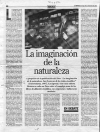 La Imaginación de la naturaleza