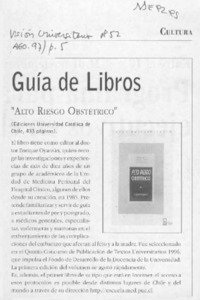 "Alto riesgo obstétrico"  [artículo].