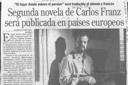 Segunda novela de Carlos Franz será publicada en países europeos  [artículo] Elizabeth Orellana.