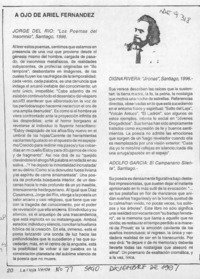 A ojo de Ariel Fernández  [artículo] Ariel Fernández.