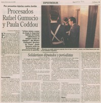 Procesados Rafael Gumucio y Paula Coddou