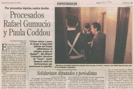 Procesados Rafael Gumucio y Paula Coddou