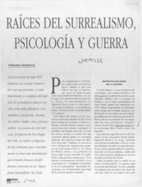 Raíces del surrealismo, psicología y guerra  [artículo] Virginia Huneeus.