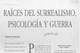 Raíces del surrealismo, psicología y guerra  [artículo] Virginia Huneeus.