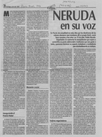 Neruda en su voz