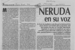Neruda en su voz