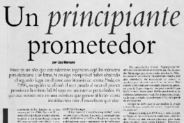 Un principiante prometedor