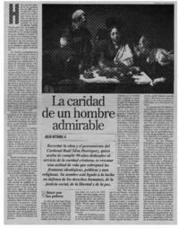 La caridad de un hombre admirable