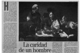 La caridad de un hombre admirable