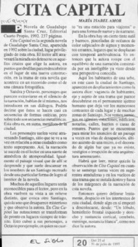 Cita capital  [artículo] María Isabel Amor.