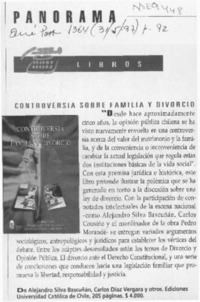 Controversia sobre familia y divorcio  [artículo].