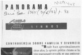 Controversia sobre familia y divorcio  [artículo].