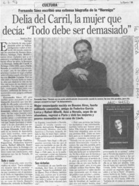 Delia del Carril, la mujer que decía, "Todo debe ser demasiado"