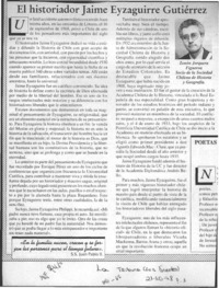 El historiador Jaime Eyzaguirre Gutiérrez