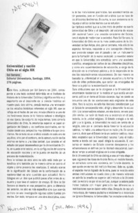 Universidad y nación Chile en el siglo XIX