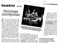 Palomas intrépidas  [artículo] As.