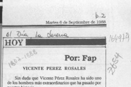 Vicente Pérez Rosales  [artículo] Fap.