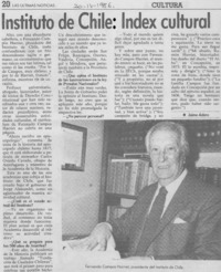 Instituto de Chile, index cultural