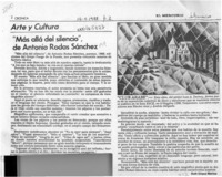 "Más allá del silencio", de Antonio Rodas Sánchez  [artículo] Ruth Eliana Merino.