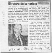 El Rostro de la noticia  [artículo].