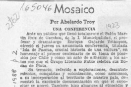 Mosaico  [artículo] Abelardo Troy.