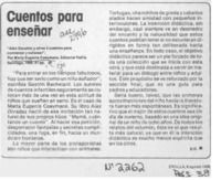 Cuentos para enseñar  [artículo] D. O.
