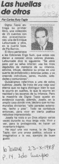 Las huellas de otros