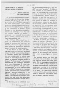 Olla común, el festín de los desheredados  [artículo] José María Memet.