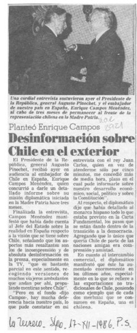 Desinformación sobre Chile en el exterior  [artículo].