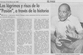 Las Lágrimas y risas de la "Pasión", a través de la historia