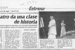 El teatro da una clase de historia  [artículo] RAR.