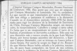 Enrique Campos Menéndez 1986  [artículo] Filebo.