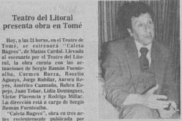 Teatro del Litoral presenta obra en Tomé