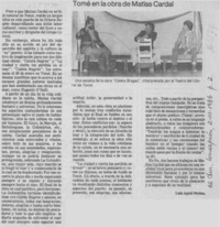 Tomé en la obra de Matías Cardal